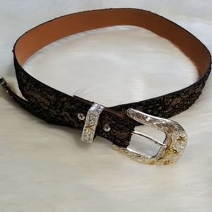 Womens Leather Cowboy Belt